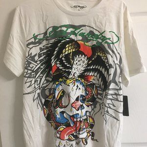 Ed Hardy Skull Dragon T Shirt Size Large NEW Price is Firm